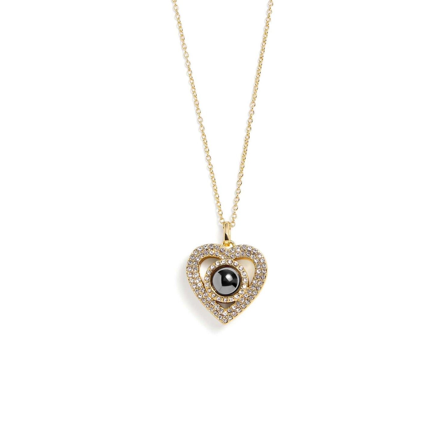 Petstom™ Personalized Pavé Heart Necklace