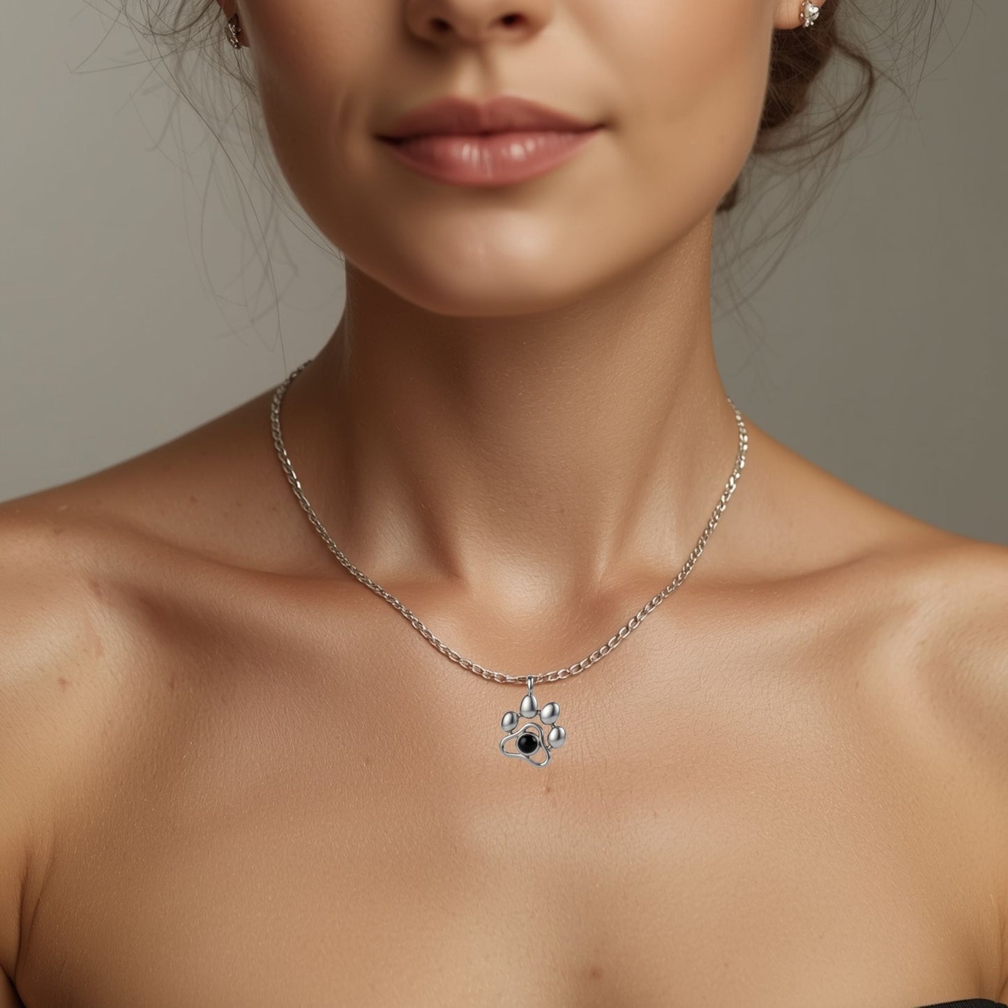 Paw Print Memory Pendant
