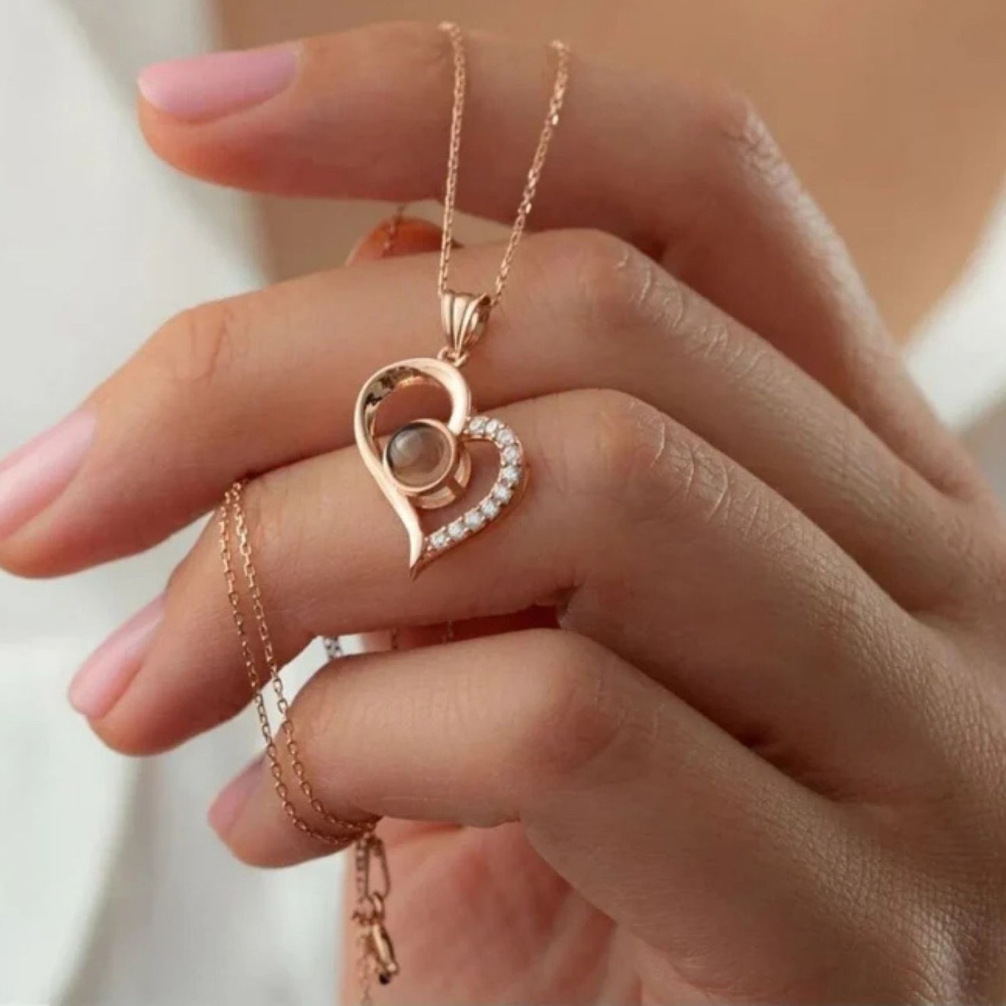 Petstom™ Personalized Heart Photo Necklace