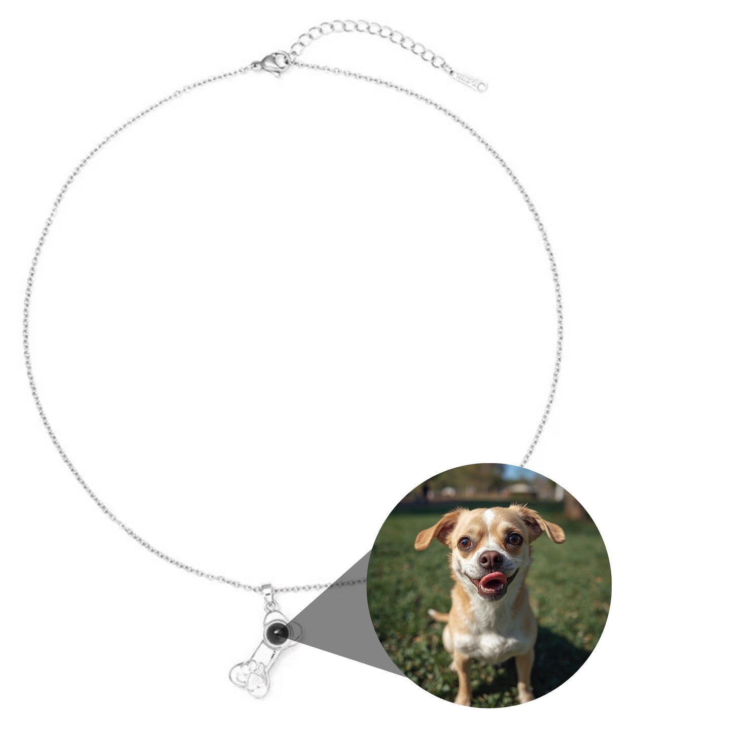 Petstom™ Bone Photo Necklace