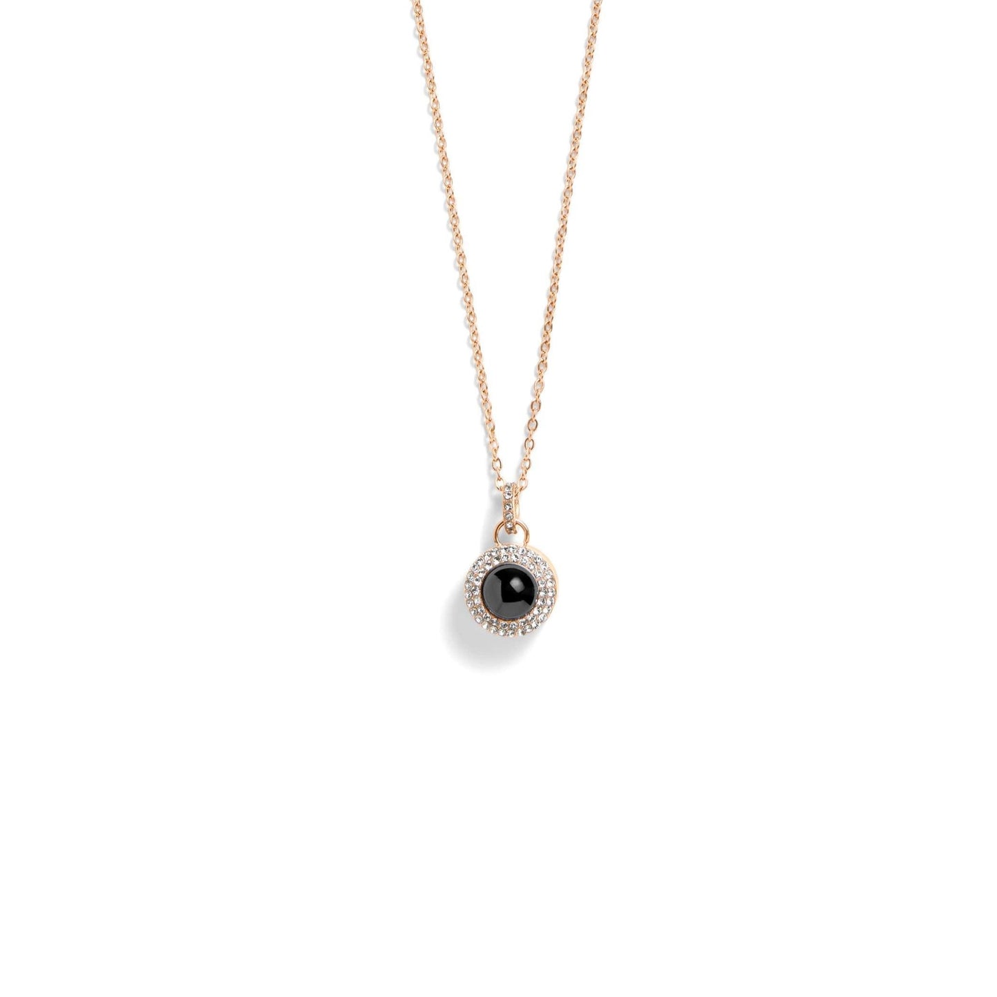 Petstom™ Personalized Pavé Circle Photo Necklace