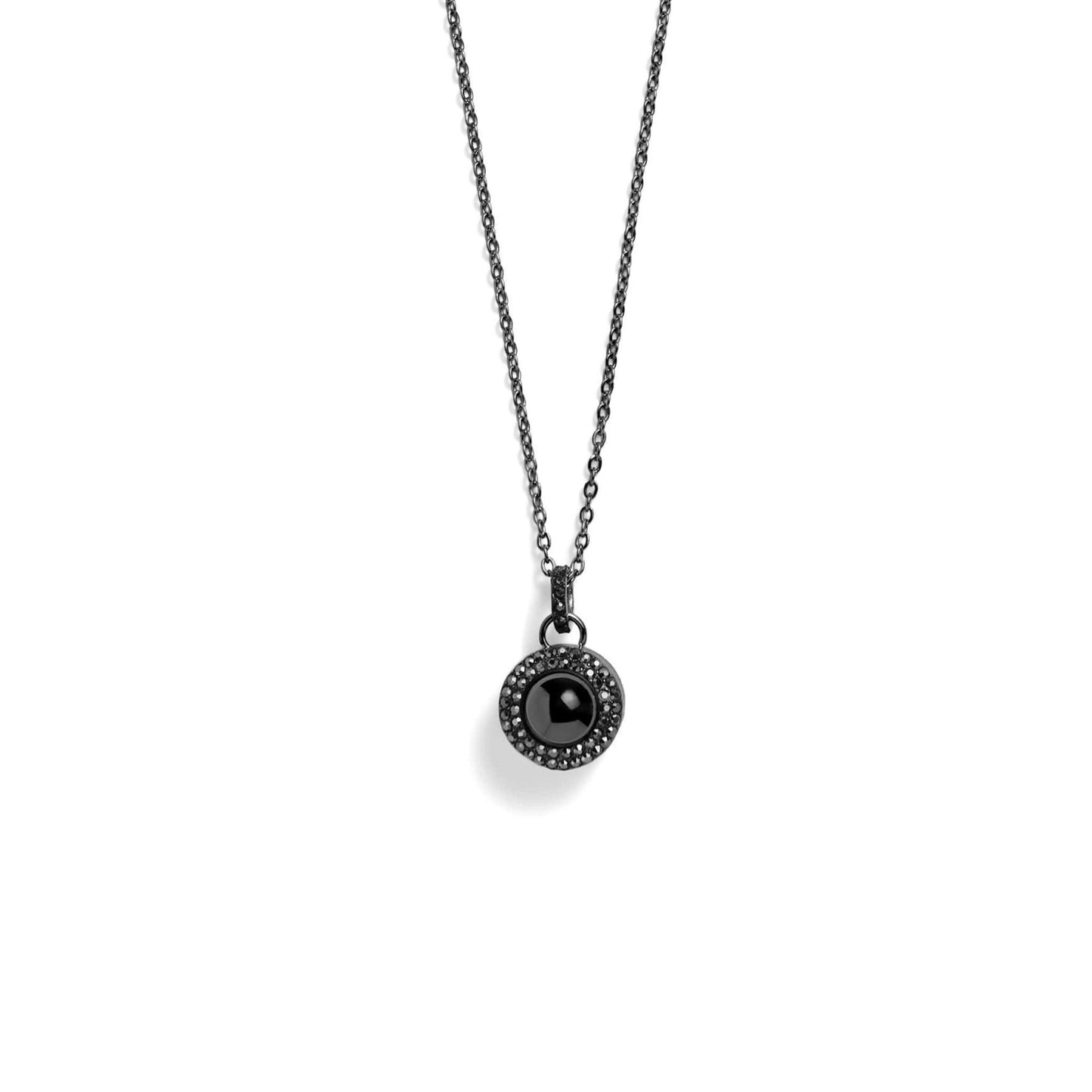 Petstom™ Personalized Pavé Circle Photo Necklace