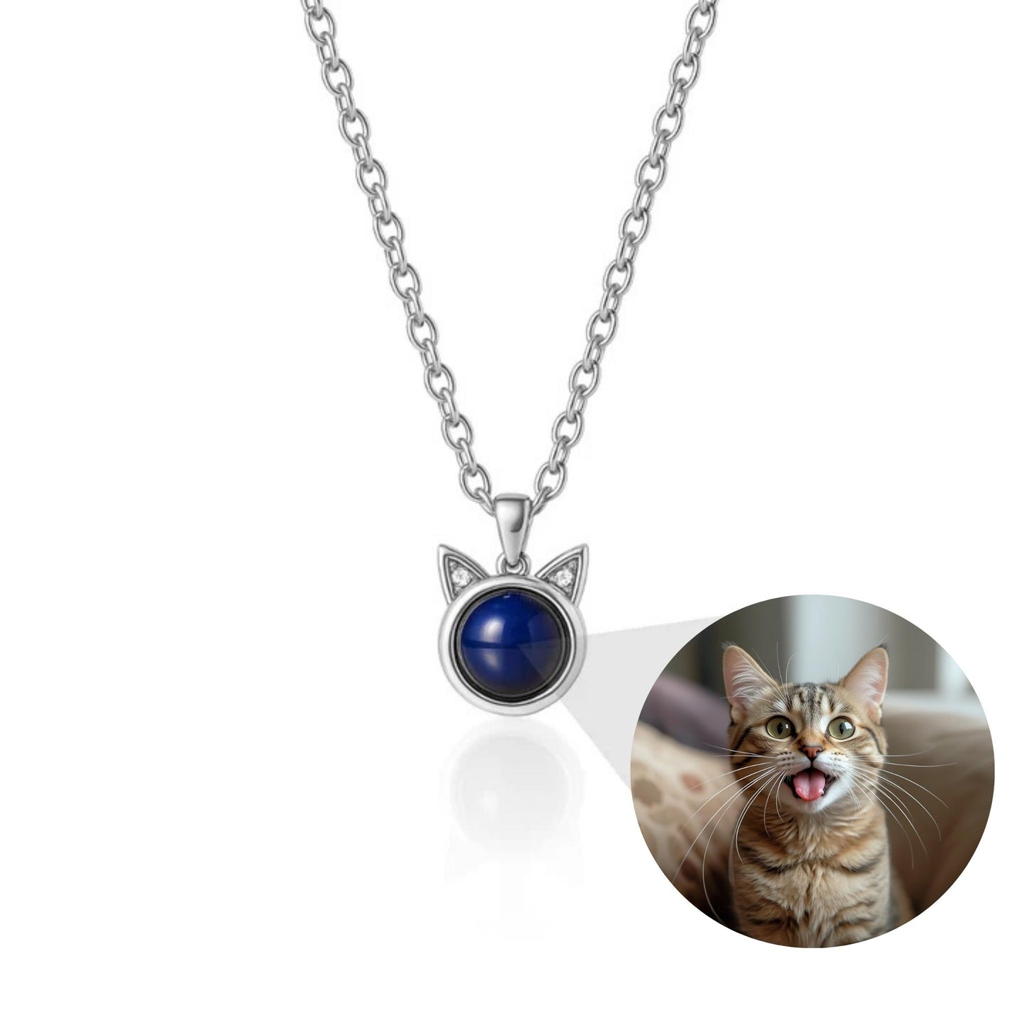 Petstom™ Cat Memorial Photo Necklace
