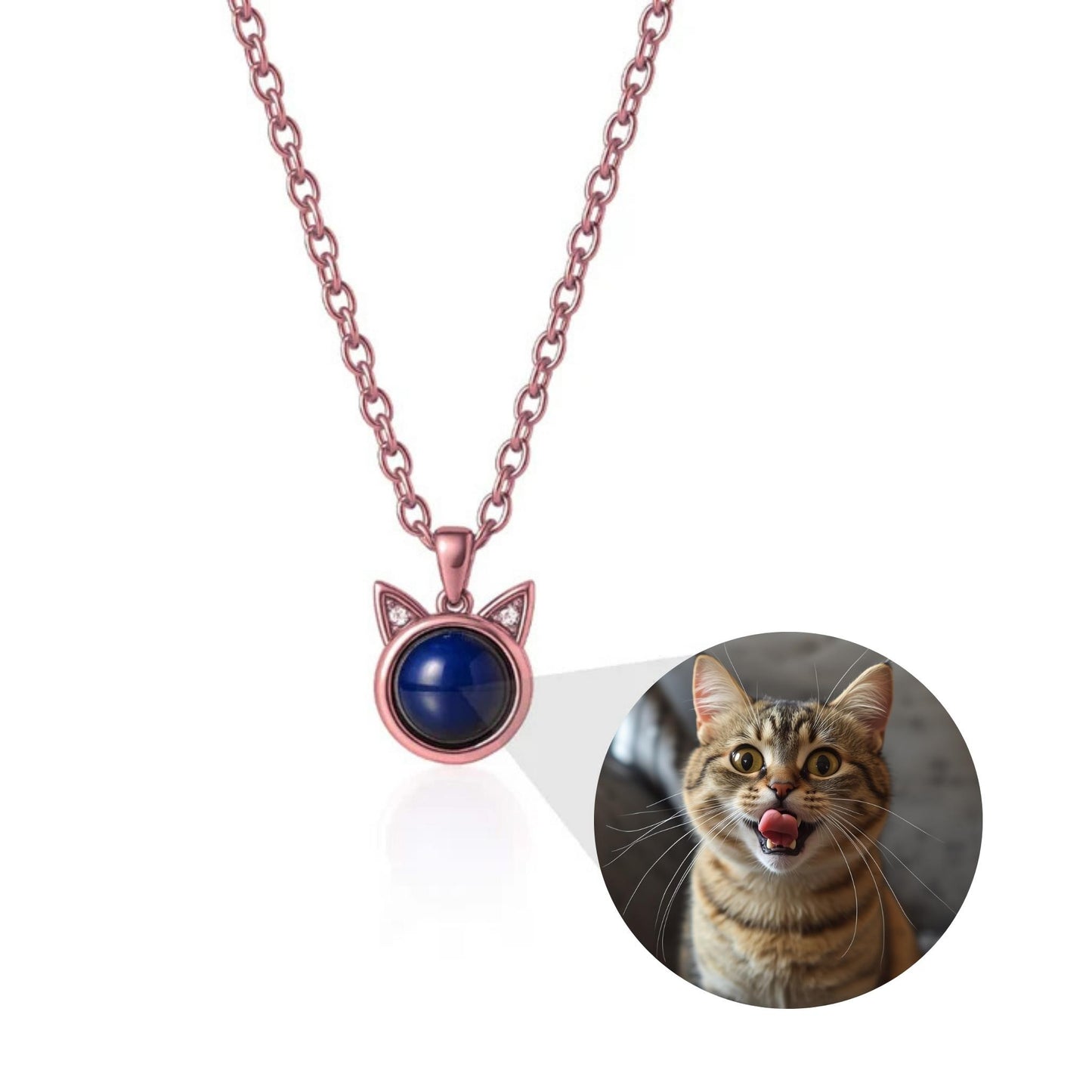 Petstom™ Cat Memorial Photo Necklace