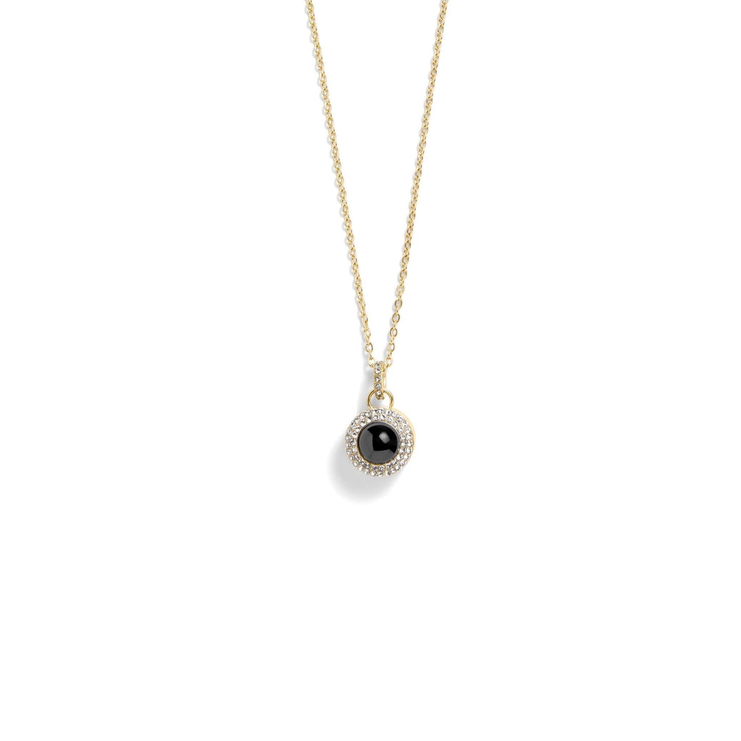 Petstom™ Personalized Pavé Circle Photo Necklace
