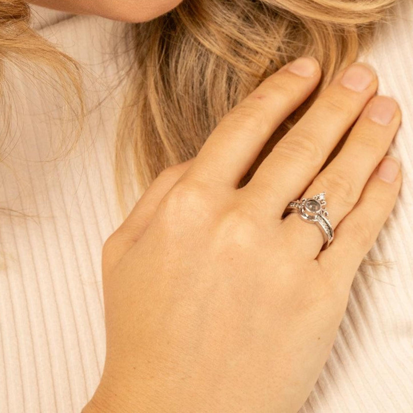 Petstom™ Personalized Crown Photo Ring
