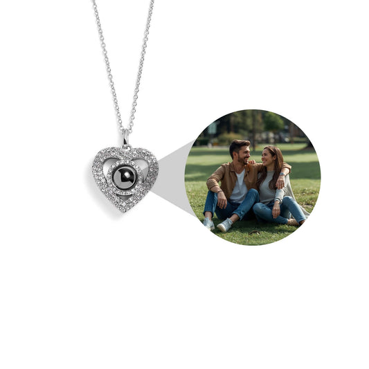 Petstom™ Personalized Pavé Heart Necklace