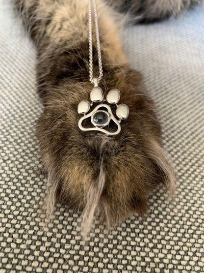 Paw Print Memory Pendant