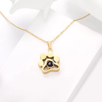 Paw Print Memory Pendant