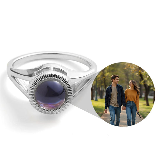 Petstom™ Personalized Circle Photo Ring