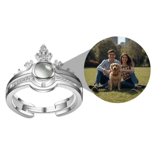 Petstom™ Personalized Crown Photo Ring